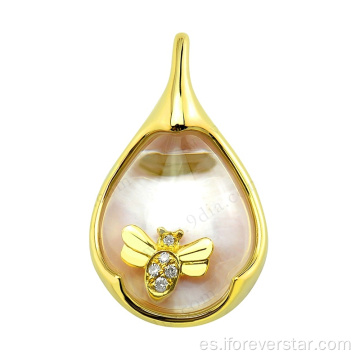 Diamond Gold Heart Colgante Colgante Colgante Colgante Pendiente